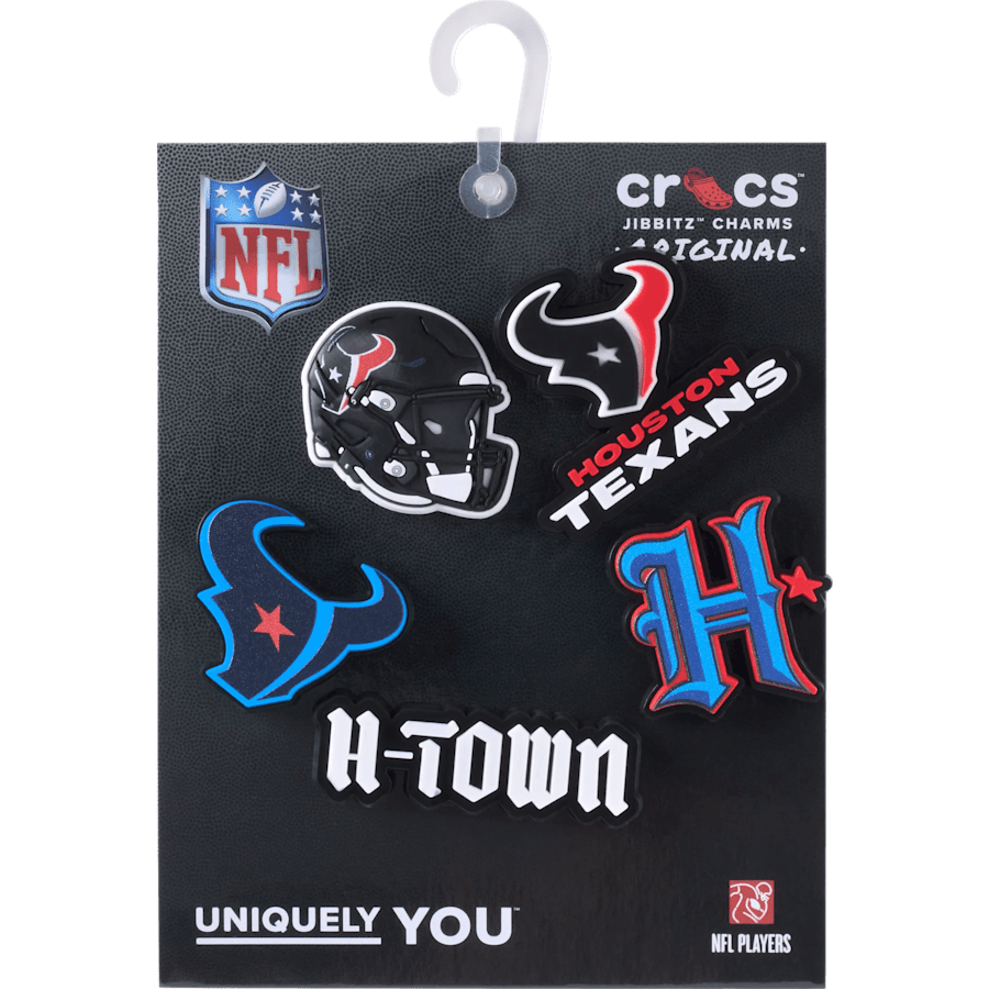 NFL Houston Texans 5 Pack Jibbitz Shoe Charm Women|Men|Jibbitz™ Charms For Sale