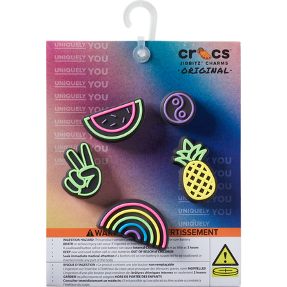 Lights Up Fun 5 Pack Jibbitz Shoe Charm - Crocs