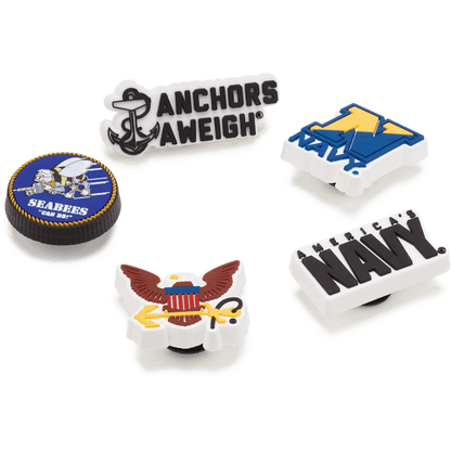 Armed Forces US Navy 5Pck Jibbitz Shoe Charm - Crocs