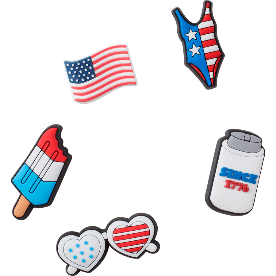 USA 5 Pack Jibbitz Shoe Charm Women|Men|Jibbitz™ Charms On Sale