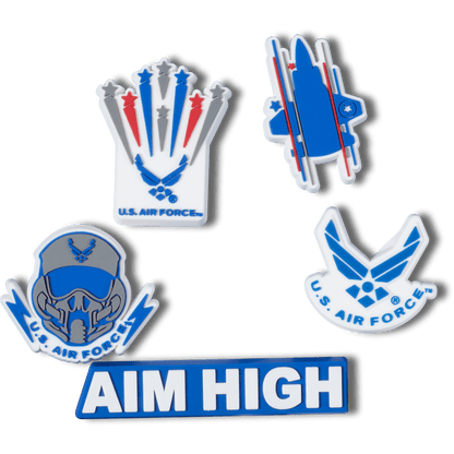 Armed Forces US Air Force 5Pck Jibbitz Shoe Charm - Crocs