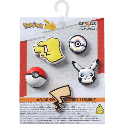Elevated Pokemon 5 Pack Jibbitz Shoe Charm - Crocs