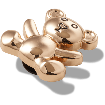 Gold Teddy Bear Jibbitz Shoe Charm - Crocs