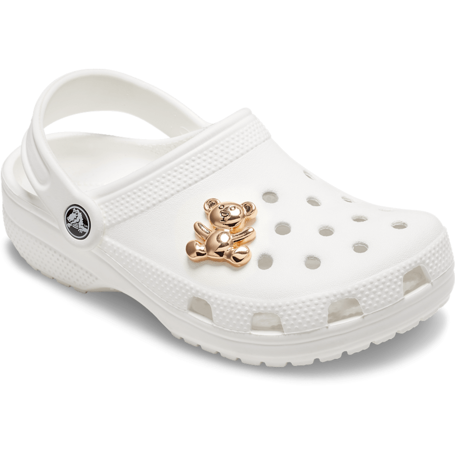 Gold Teddy Bear Jibbitz Shoe Charm Women|Men|Jibbitz™ Charms For Sale