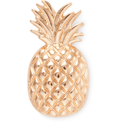 Gold Pineapple Jibbitz Shoe Charm - Crocs
