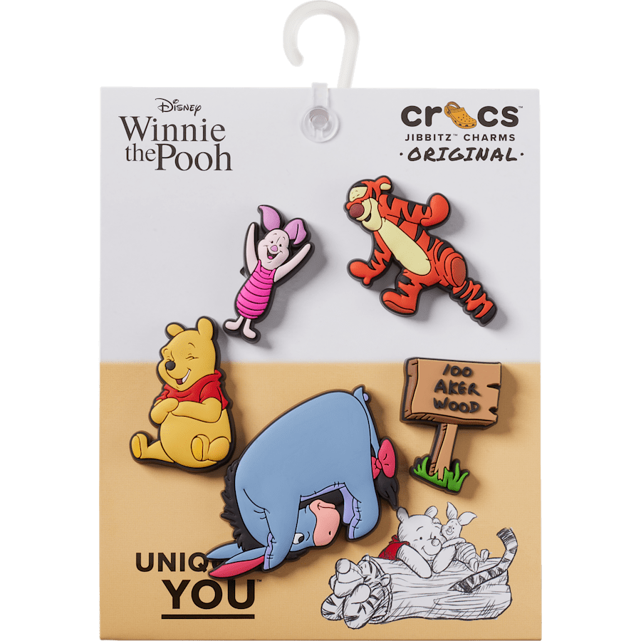 Winnie The Pooh 5 Pack Jibbitz™ charms Women|Men|Kids|Jibbitz™ Charms For Sale