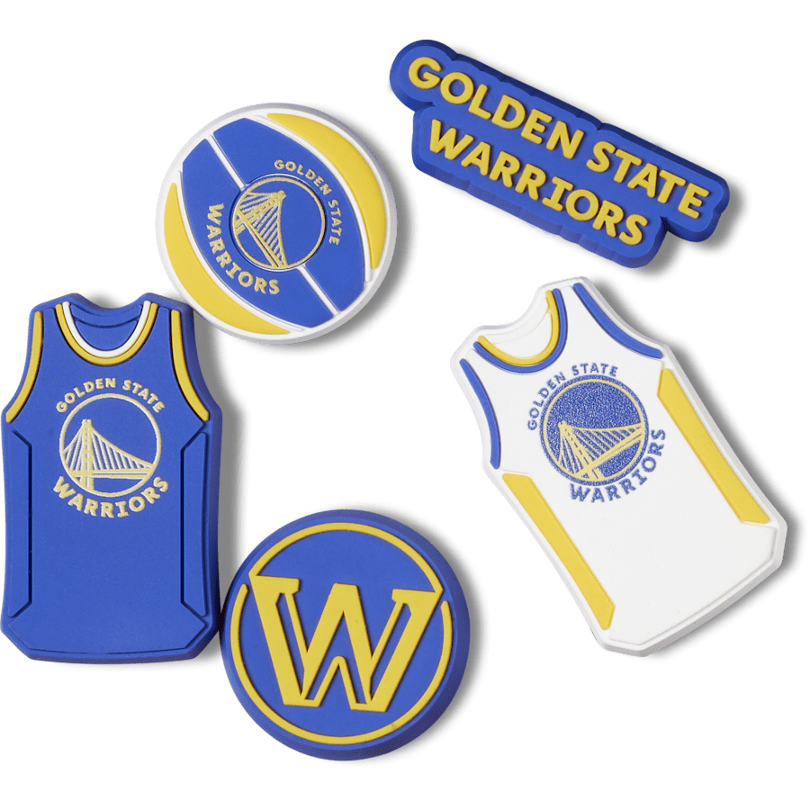 NBA Golden State Warriors 5 Pack Jibbitz™ charms Women|Men|Jibbitz™ Charms Sale