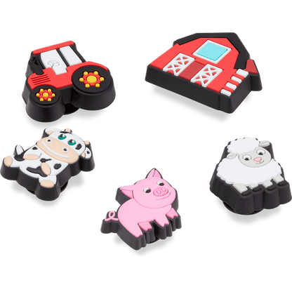 Cutesey Farm Animal 5 Pack Jibbitz Shoe Charm - Crocs