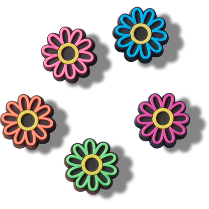 Lights Up Daisy 5 Pack Jibbitz Shoe Charm - Crocs