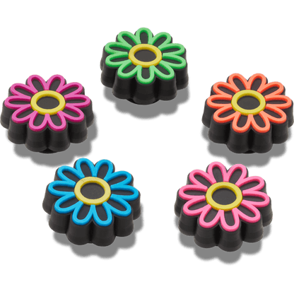 Lights Up Daisy 5 Pack Jibbitz Shoe Charm - Crocs