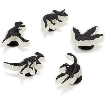 Glow In The Dark Dino 5 Pack Jibbitz Shoe Charm - Crocs
