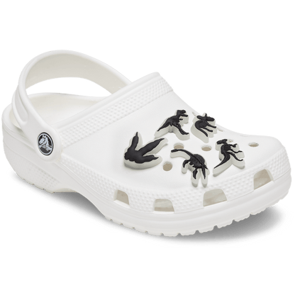 Glow In The Dark Dino 5 Pack Jibbitz Shoe Charm - Crocs