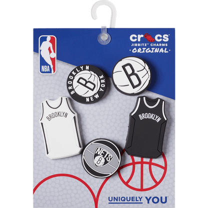 NBA Brooklyn Nets 5 Pack Jibbitz™ charms - Crocs
