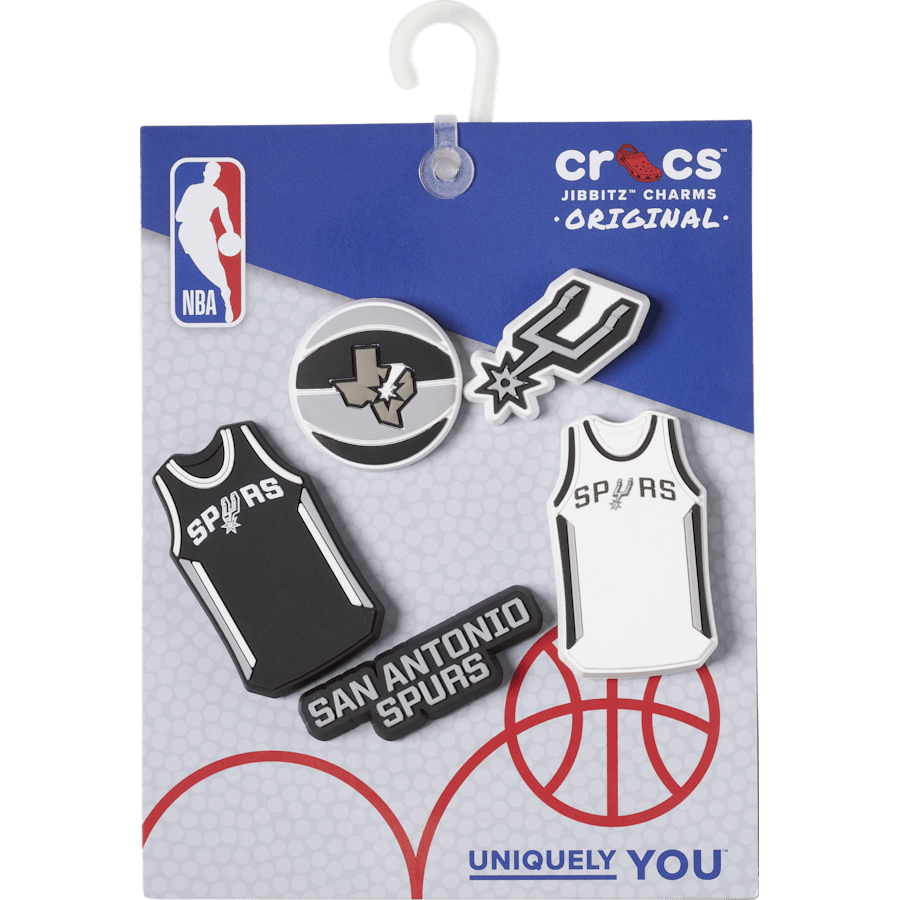 NBA San Antonio Spurs 5 Pack Jibbitz™ charms Women|Men|Jibbitz™ Charms Sale