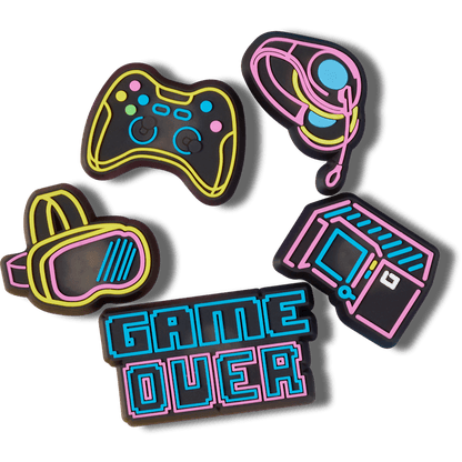 Lights Up Neon Gamer 5 Pack Jibbitz™ charms - Crocs