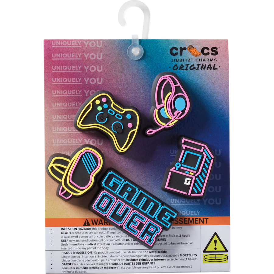 Lights Up Neon Gamer 5 Pack Jibbitz™ charms Women|Men|Jibbitz™ Charms Online
