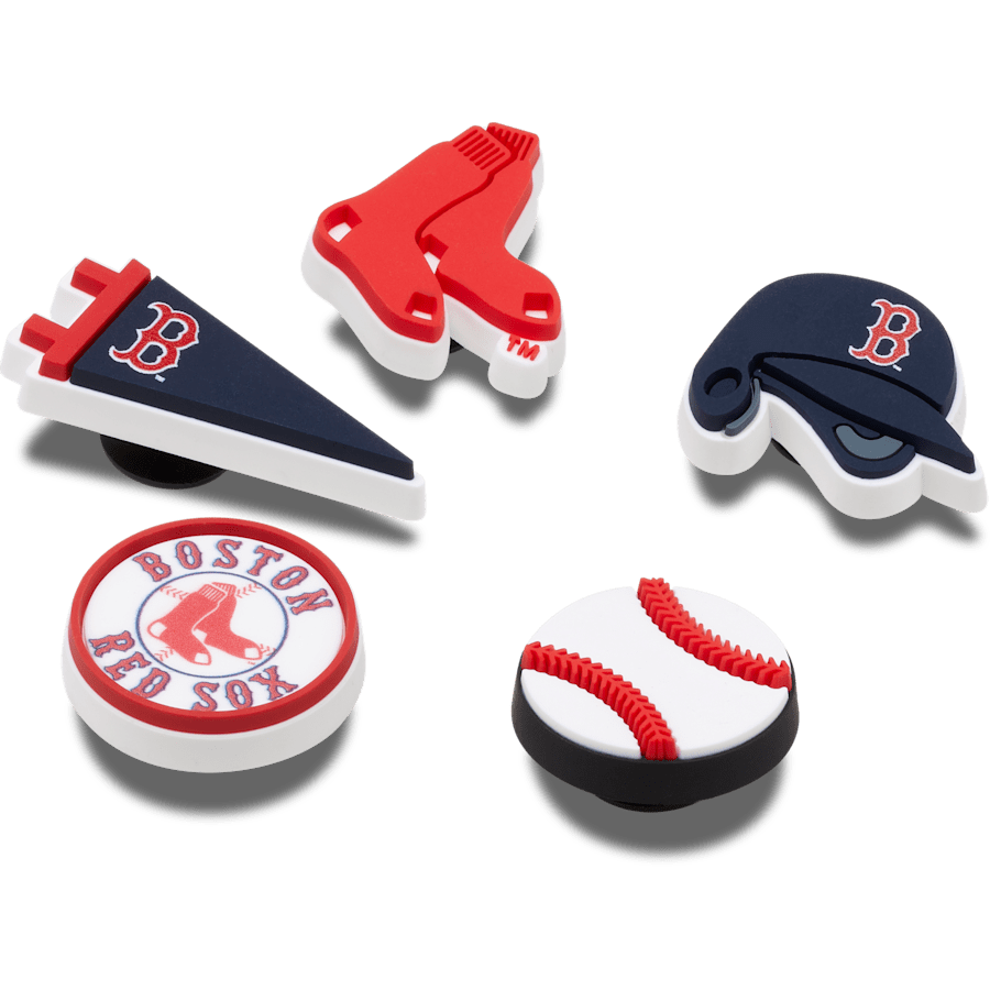 MLB Boston Red Sox 5pck Jibbitz™ charms Women|Men|Kids|Jibbitz™ Charms For Sale