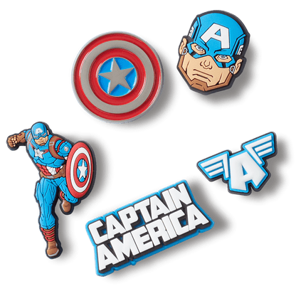Captain America 5 Pack Jibbitz™ charms - Crocs