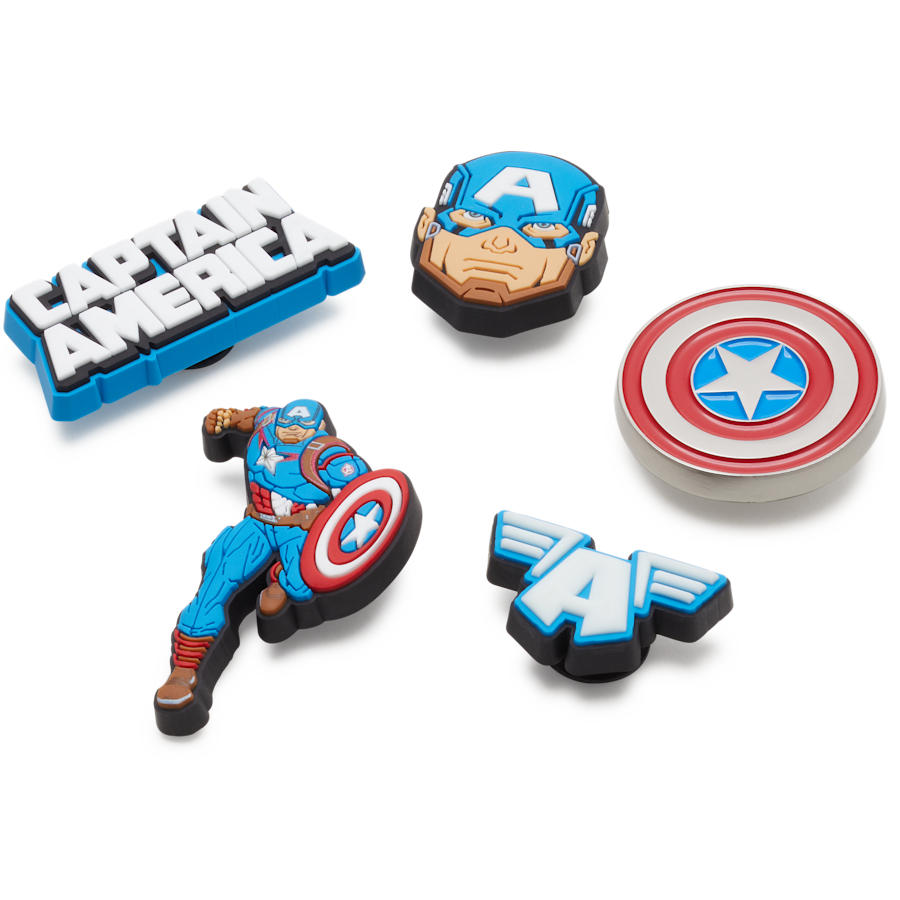 Captain America 5 Pack Jibbitz™ charms Women|Men|Kids|Jibbitz™ Charms On Sale
