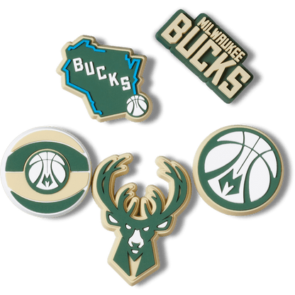 NBA Milwaukee Bucks 5 Pack Jibbitz™ charms - Crocs