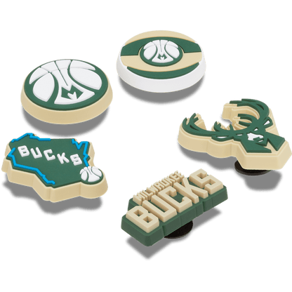 NBA Milwaukee Bucks 5 Pack Jibbitz™ charms - Crocs