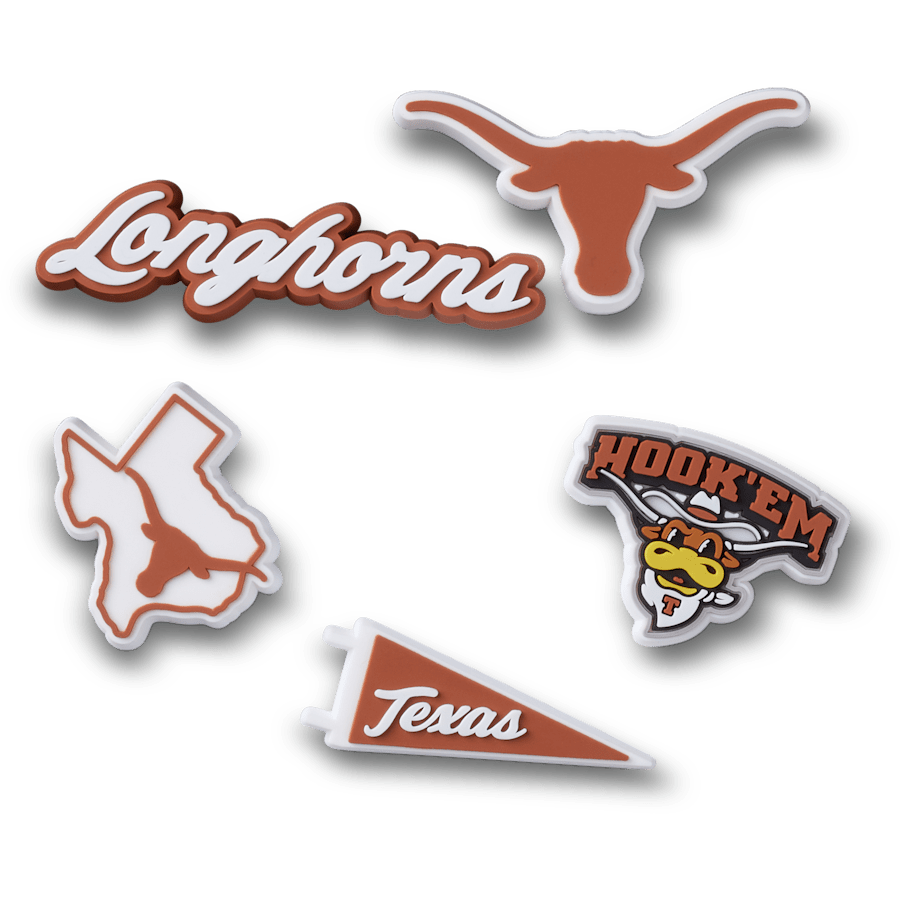 University of Texas 5 Pack Jibbitz™ charms Women|Men|Kids|Jibbitz™ Charms On Sale