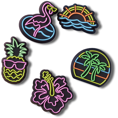 Lights Up Neon 5 Pack Jibbitz™ charms - Crocs