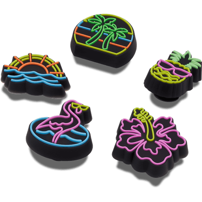 Lights Up Neon 5 Pack Jibbitz™ charms - Crocs