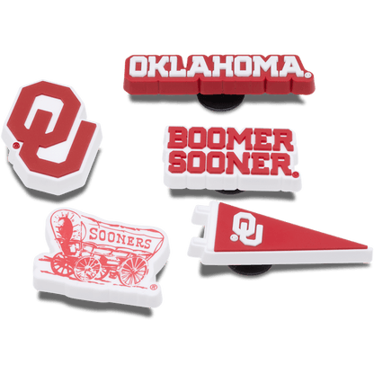 Univ of Oklahoma 5 Pack Jibbitz™ charms - Crocs