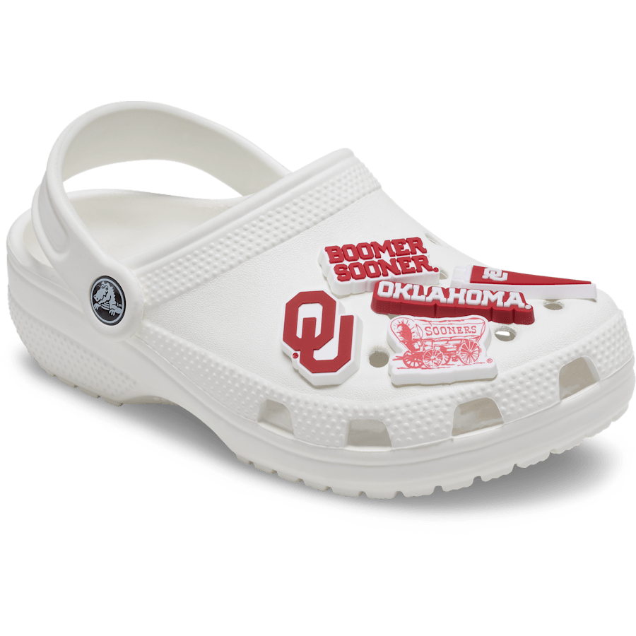 Univ of Oklahoma 5 Pack Jibbitz™ charms Women|Men|Kids|Jibbitz™ Charms Discount