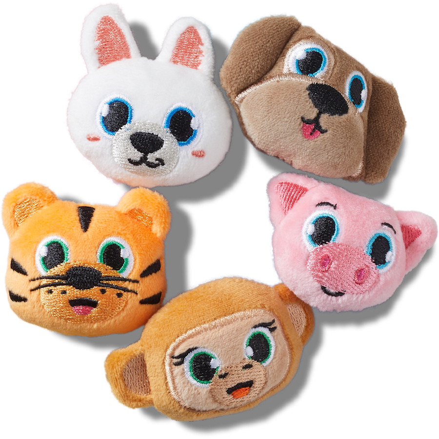 Fuzzy Animal 5 Pack Jibbitz™ charms Women|Men|Jibbitz™ Charms Sale