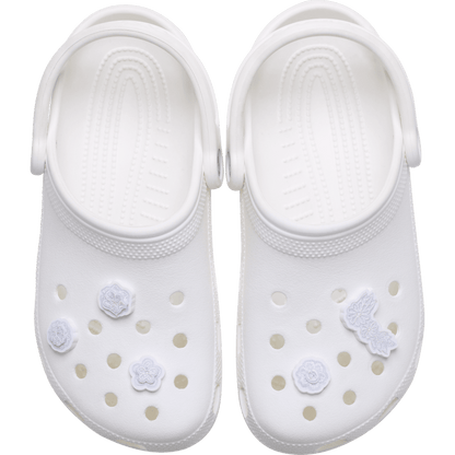 White Elegant Floral 5 Pack Jibbitz™ charms - Crocs