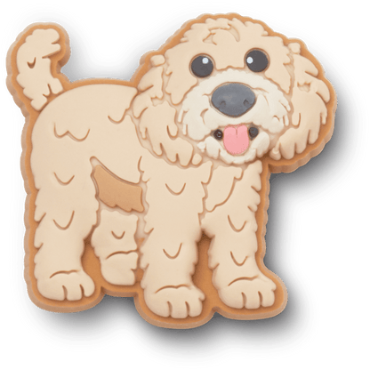 b'Golden Doodle Puppy Jibbitz Shoe Charm - Crocs'