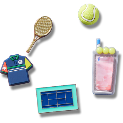 Day at The Tennis Court 5 Pack Jibbitz™ charms - Crocs