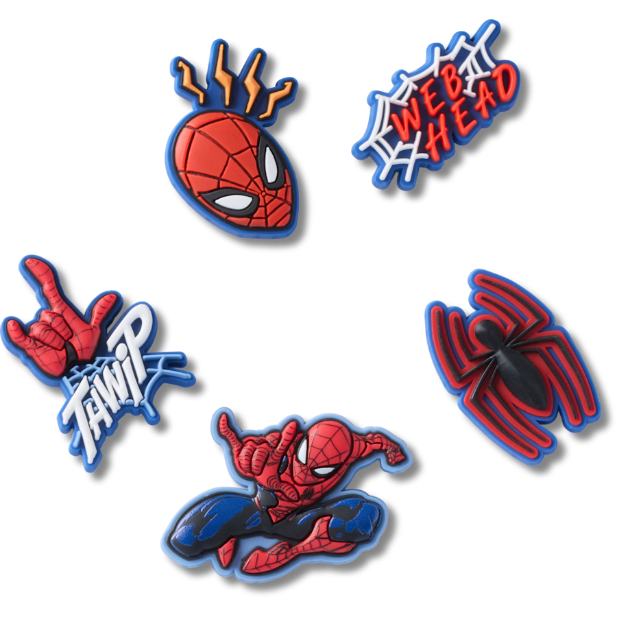 Spiderman 5 Pack Jibbitz™ charms Women|Men|Kids|Jibbitz™ Charms For Sale