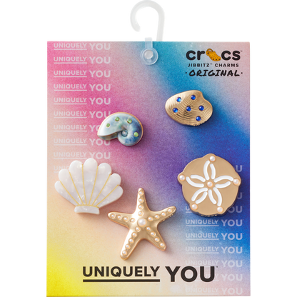Gold Seashell 5 Pack Jibbitz™ charms - Crocs