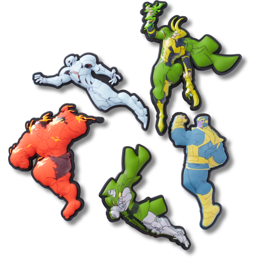 Avengers Villains 5Pck Jibbitz™ charms Women|Men|Kids|Jibbitz™ Charms Discount