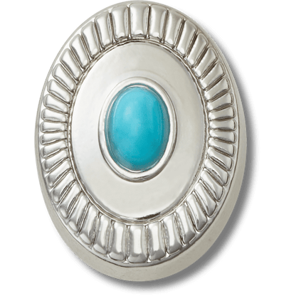 Silver Turquoise Emblem Jibbitz™ charms - Crocs