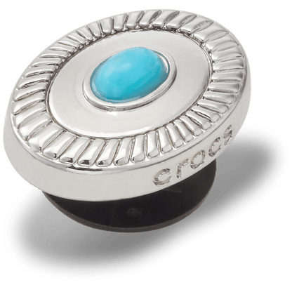 Silver Turquoise Emblem Jibbitz™ charms - Crocs