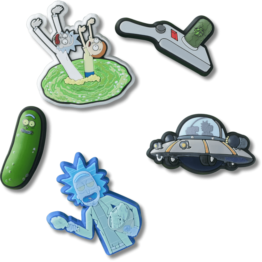 Rick and Morty 5 Pack Jibbitz™ charms Women|Men|Jibbitz™ Charms Discount