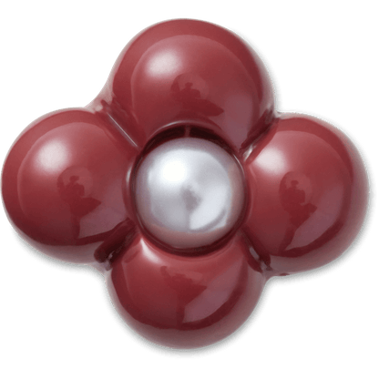 Expressive Floral Maroon Jibbitz™ charms - Crocs
