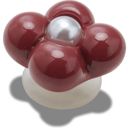 Expressive Floral Maroon Jibbitz™ charms - Crocs