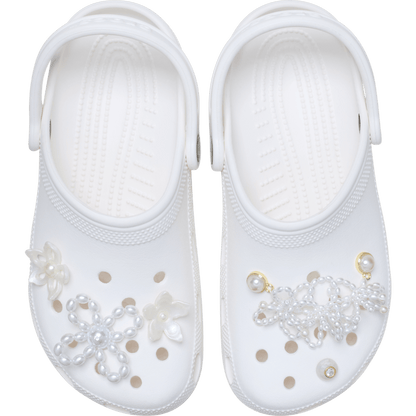 White Pearl Beaded 5 Pack Jibbitz™ charms - Crocs