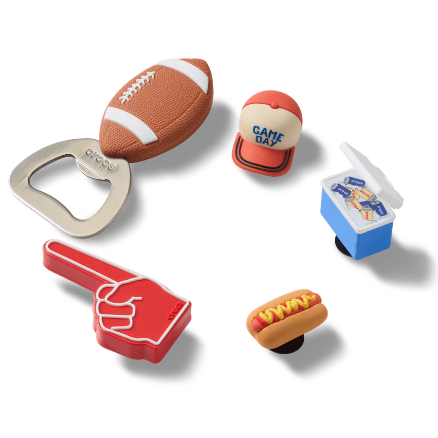 Tailgate 5 Pack Jibbitz™ charms Women|Men|Jibbitz™ Charms Discount