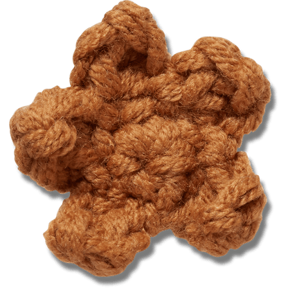Crafted Crochet Brown Star Jibbitz™ charms - Crocs