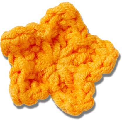 Crafted Crochet Orange Star Jibbitz™ charms - Crocs