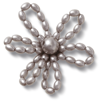 Grey Pearl Beaded Daisy Jibbitz™ charms - Crocs