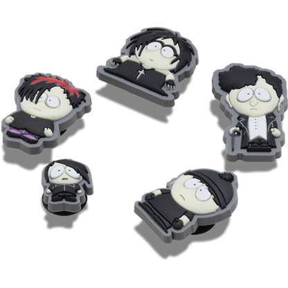 South Park Goth Kids 5 Pack Jibbitz Shoe Charm - Crocs