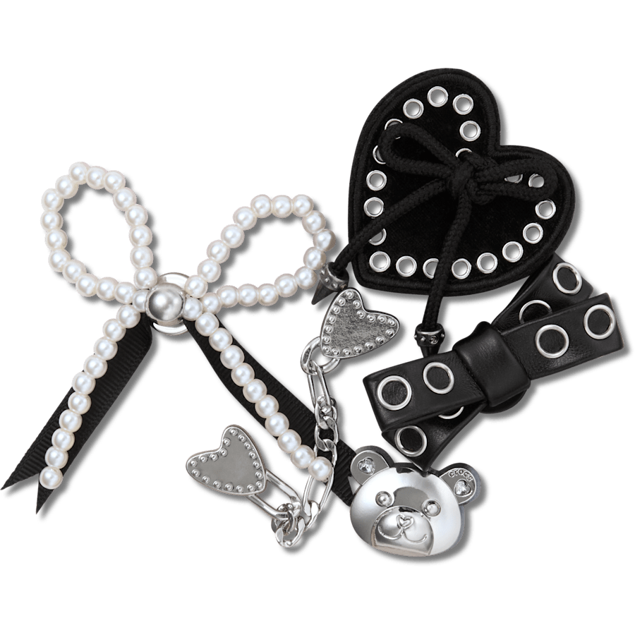 Indie Luxe Silver 5 Pack Jibbitz™ charms Women|Men|Jibbitz™ Charms Sale