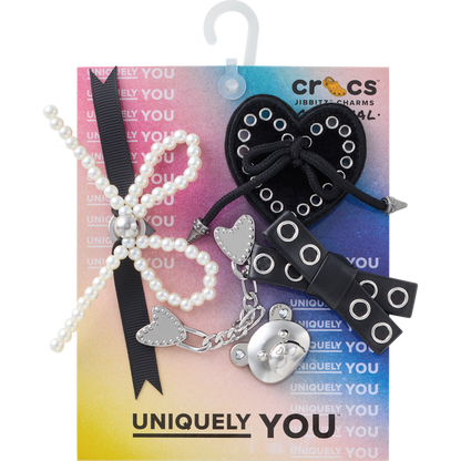 Indie Luxe Silver 5 Pack Jibbitz™ charms - Crocs